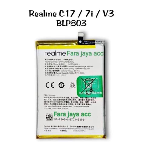 Jual Baterai Battery Original Realme Blp For Realme I C G V