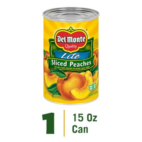 Del Monte® Yellow Cling Sliced Peaches In Extra Light Syrup Canned