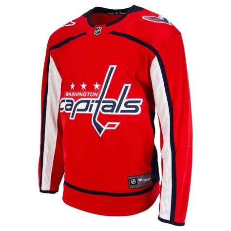 Washington Capitals Fanatics Premier Breakaway Blank Adult Hockey Jersey