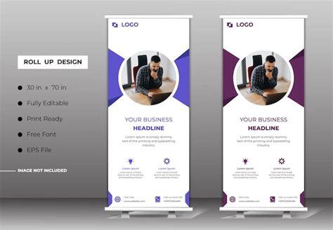 Premium Vector Business Modern Rollup Banner Templates