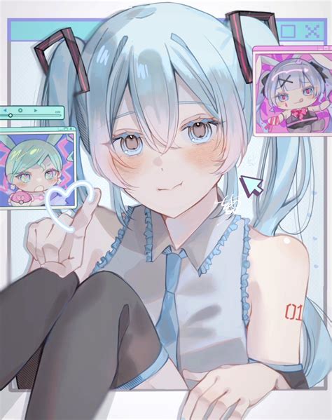 初音ミク 「素敵な歌をいつもありがとう ミクの日 」あをるのイラスト