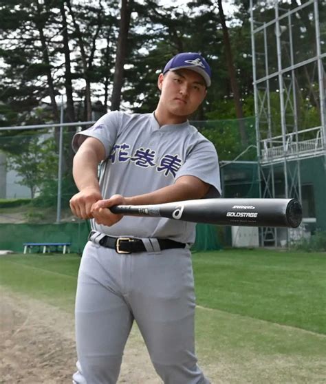 最後の夏に向けて意気込みを語った花巻東の佐々木麟太郎（撮影・村井 樹） ― スポニチ Sponichi Annex 野球