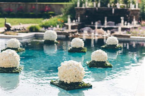 Floating Flowers For Pool Wedding Backyard Weddingive Always