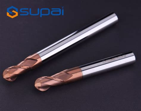 High Performance Machining HRC55 2 Flute Carbide Ball Nose EndMill With