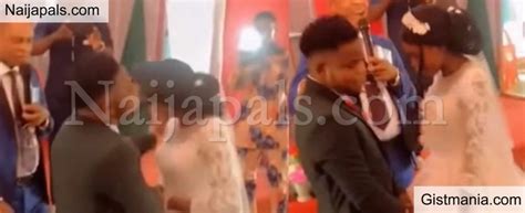 Confusing Moment Groom Slapped Bride During Their Wedding Video Gistmania