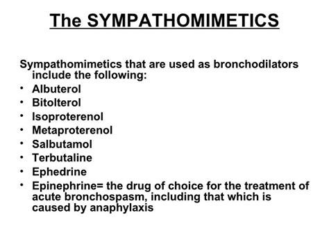 Pharmacology Respiratory Drugs