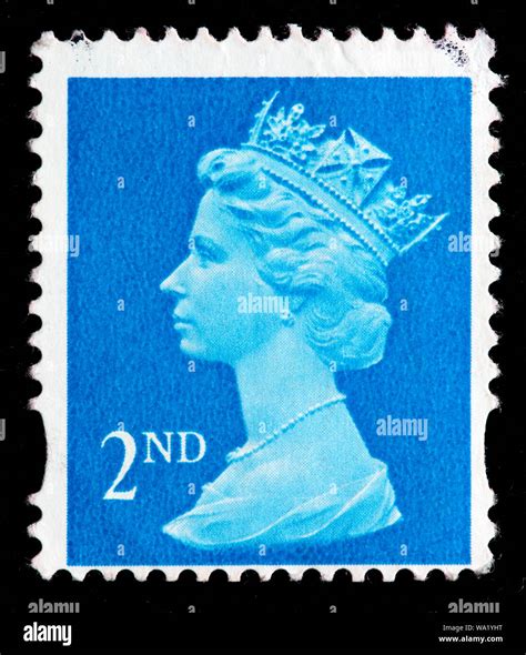 Queen Elizabeth II Machin Series Postage Stamp UK 1993 Stock Photo