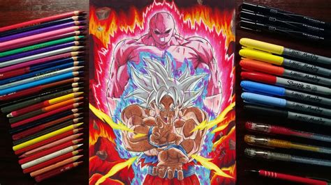 Dibujando A Goku Vs Jirendrawing Goku Vs Jiren Dragon Ball Super Youtube