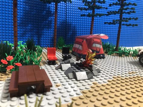 Lego Camping Scene Commission A Special Romantic Camping S… Flickr