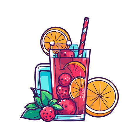 Soft Drink Vector Illustration Transparent Background Generative Ai