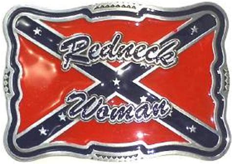 Redneck Woman Confederate Belt Buckle Cooters Place