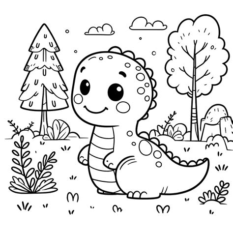 Dibujos de dinosaurios o dinos para colorear ️ | Minenito