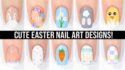 Cute Nail Art Easy Easter Nail Art Design Compilation Youtube