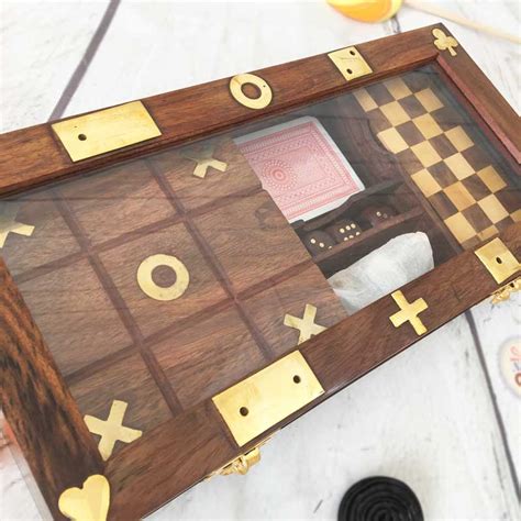 Coffret Jeux De Soci T En Bois