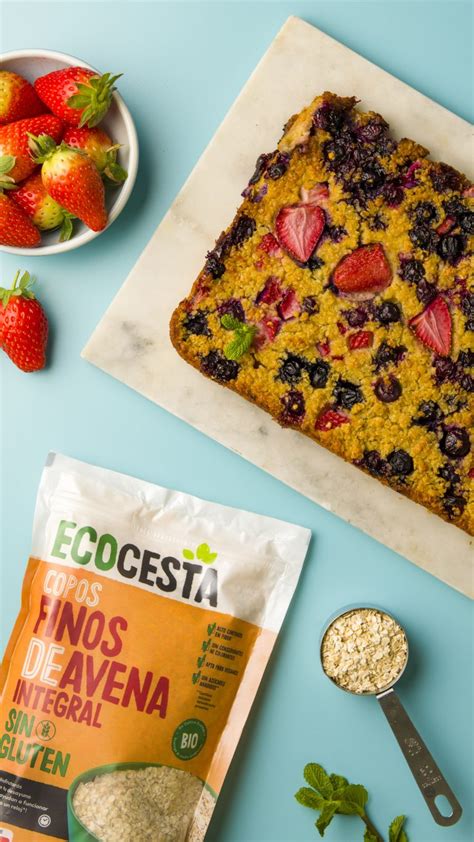 Avena horneada con frutos rojos Productos ecológicos Ecocesta