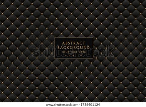 Abstract Upholstery Matte Black Leather Texture Stock Vector Royalty