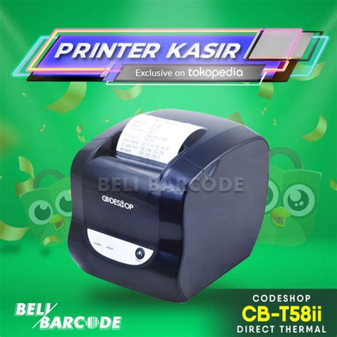 Jual PRINTER THERMAL CODESHOP CBT 58II STRUK KASIR 58MM USB BLUETOOTH