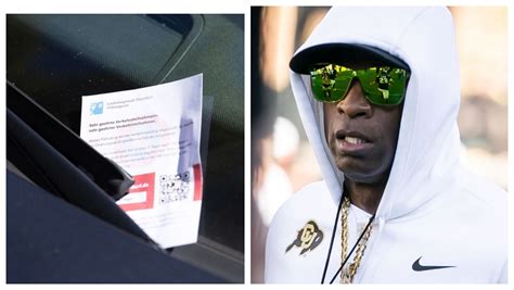 Deion Sanders Is Not Above The Law, As Parking Ticket On White Lambo ...