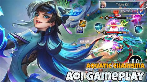 Aoi New Skin Aquatic Charisma Jungle Pro Gameplay Arena Of Valor