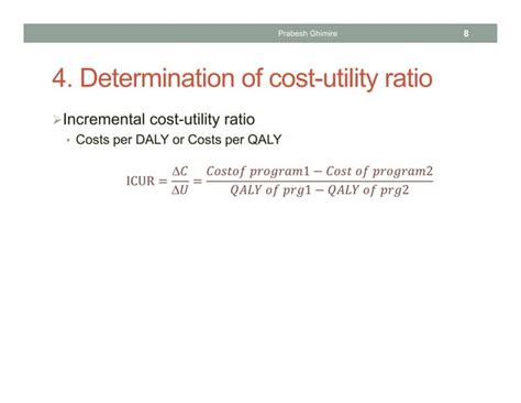 Cost Utility Analysis Ppt