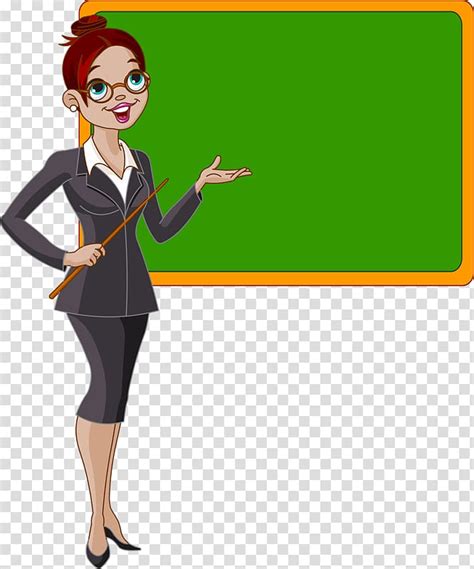 Teacher Student Cartoon , Cartoon teacher transparent background PNG ...