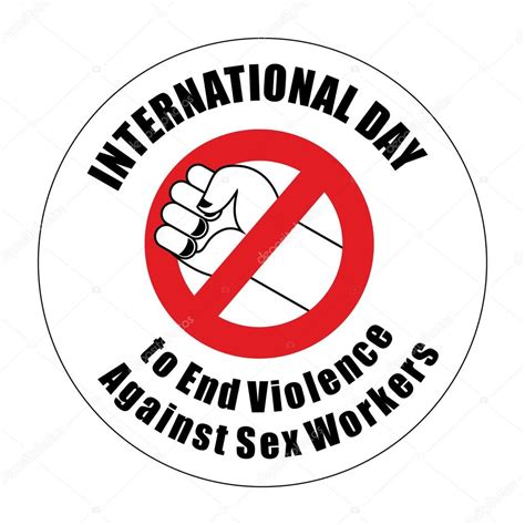 International Day To End Violence Against Sex Workers Sign Ban — Stock