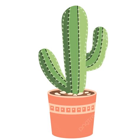 Lindo Cactus Verde Est Tico En Maceta Png Vectores Psd E Clipart