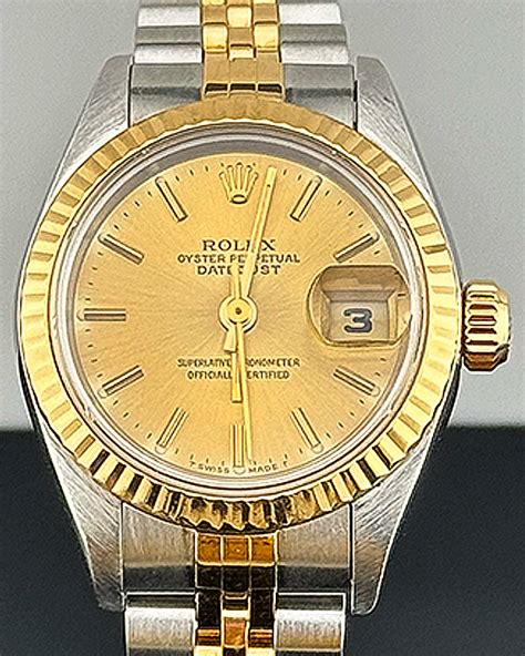 Rolex Lady Datejust 26mm Champagne Dial Two Tone Jubilee Bracelet 691 Grailzee