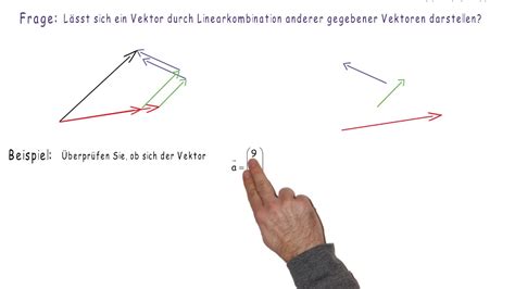 Linearkombination von Vektoren Erklärvideo YouTube