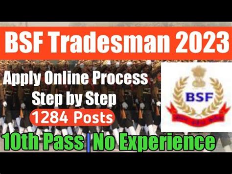 BSF Trademan Constable Apply Telugu BSF Apply Online 2023 How To Apply