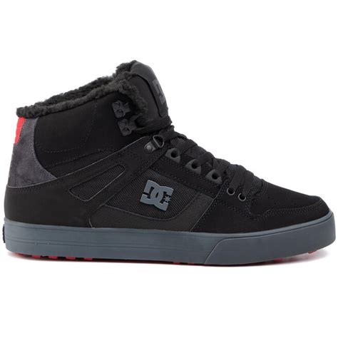 Sneakersy Dc Pure High Top Wc Wnt Adys Black Grey Red Xksr