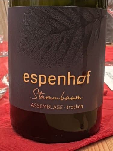 Espenhof Stammbaum Assemblage Trocken Vivino US