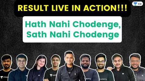 Result Live In Action Hath Nahi Chodenge Sath Nahi Chodenge