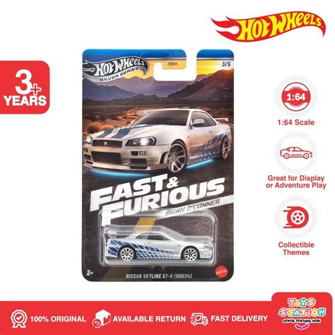 Jual Hot Wheels Fast Furious Brian O Conner Nissan Skyline Gt R Bnr Shopee Indonesia