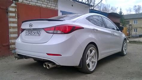 Лип спойлер установлен — Hyundai Elantra 5g 16 л 2015 года