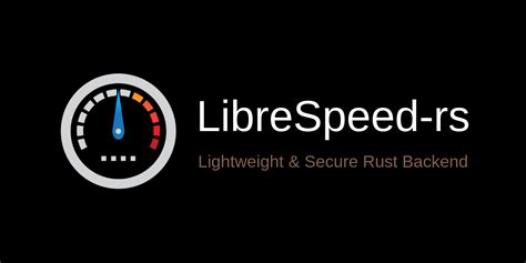 GitHub - librespeed/speedtest-rust: Rust backend for LibreSpeed