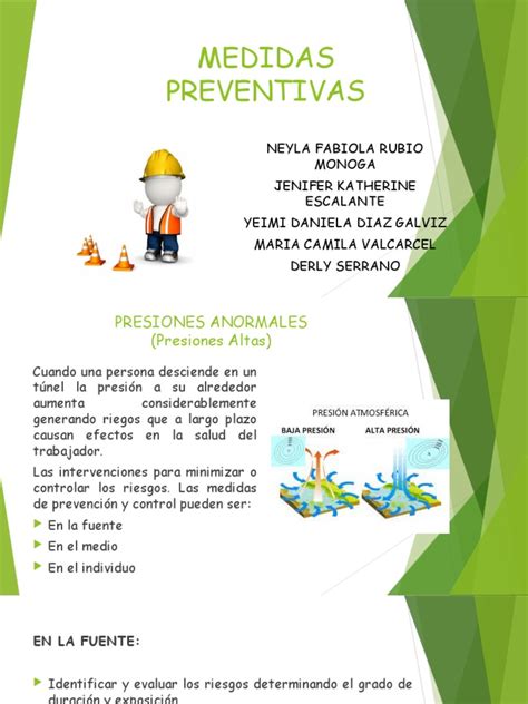 Presiones Atmosfericas Medidas Preventivas Pdf