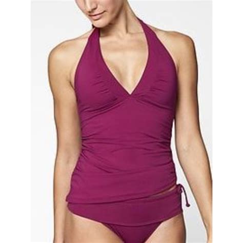 Athleta Swim Nwt Athleta Shirrendipity Halter Tankini Top Pink