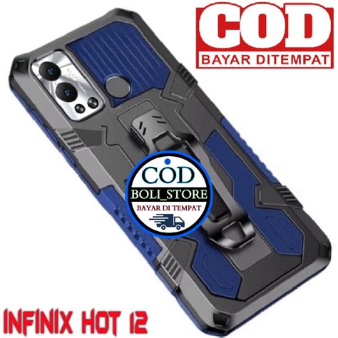 Jual Infinix Hot Casing Standing Back Klip Hard Case Robot New Cover