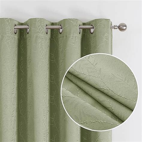 Amazon Chyhomenyc Debby Sage Green Blackout Curtains 84 Inches