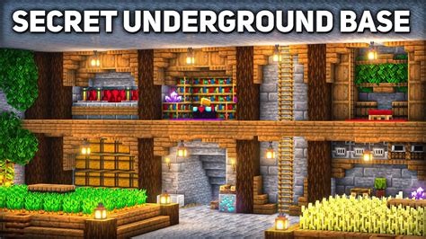 Minecraft Secret Underground Base Tutorial How To Build Youtube