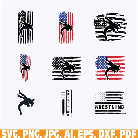 Wrestling Wrestling Usa Flag Svg American Flag Wrestling Wrestle