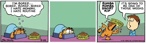 10 Funniest Garfield Comics Where Garfield Hates Mondays