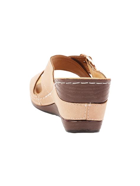 Buy CATWALK Nude Solid Wedges Online