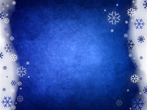 Snowy Blue Abstract Powerpoint Templates - Blue, Christmas, White - Free PPT Backgrounds and ...