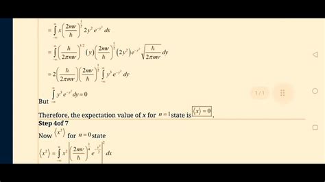 Find The Expectation Values X And X For The First Two States Of A