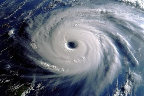 Premium AI Image | Satellite view of a hurricane