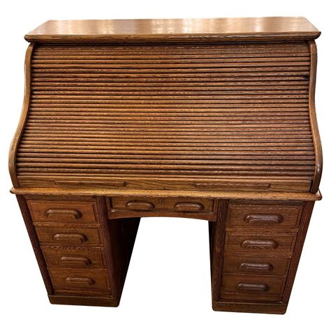 Edwardian Oak Roll Top Desk For Sale At 1stDibs