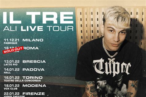 Il Tre Ali Live Tour partirà da gennaio 2022 in tutta Italia Già già