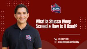 What Is Stucco Weep Screed How Is It Used Stucco Champions